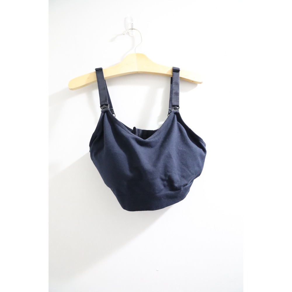 KB Nursing Maternity Bra Seamless Sleep Support Tank Top‎ black Med large
